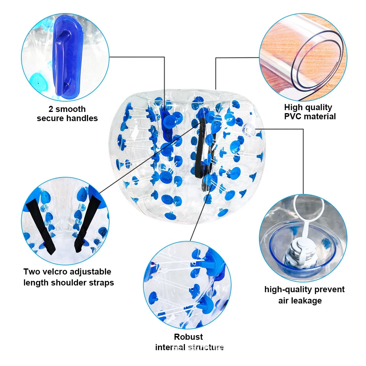 1.5m Factory direct bumper zorb ball adult inflatable bubble buffer soccer balls bumpers