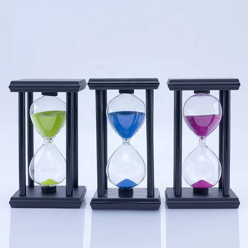 Reloj de arena Factory Price Wood Hourglass Gift 30 Minute Sauna Sand Timers For Kids