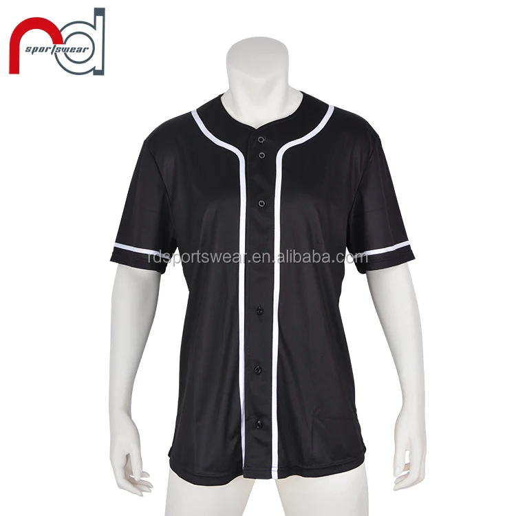 Black baseball jersey