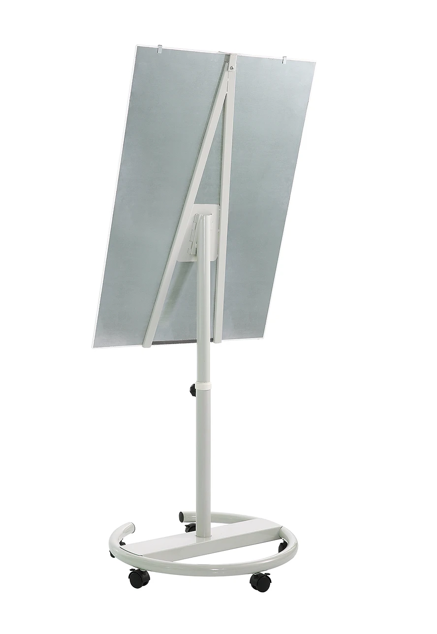 Office Classroom Supplies Tempered Magnetic Dry-erase Glass Flip Chart Standard Whiteboard With Wheel