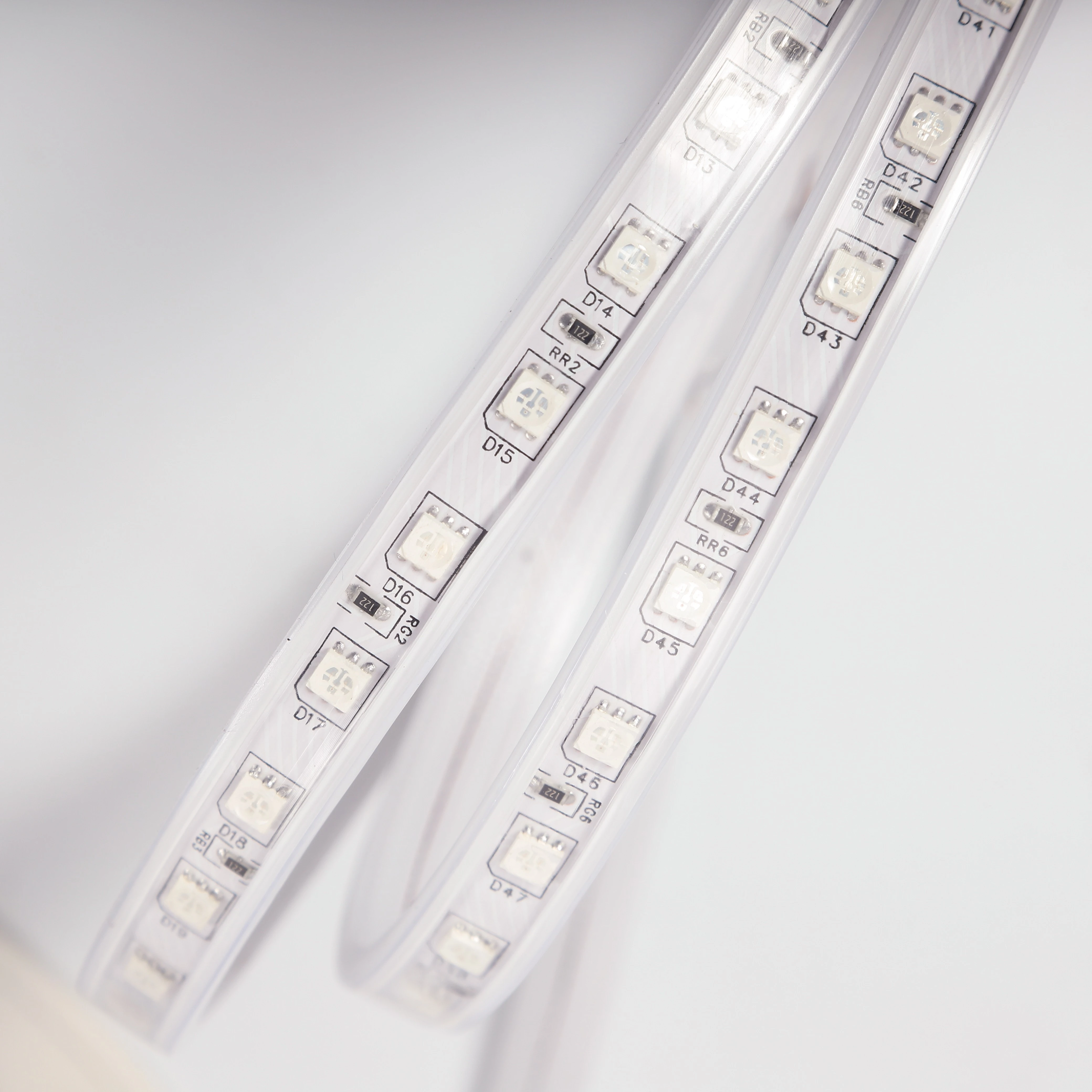 5050 RGB водонепроницаемый супер яркий Ip65 60LED интеллектуальный свет со светодиодной полосой света 10 60 90 пульт дистанционного управления светодиодный 50000