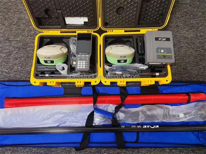Easy To Operate Foif A90 Gps Rtk Gnss Receiver 1408 Channels Imu Base And Rover External Battery  Rtk Gnss Gps Foif A90