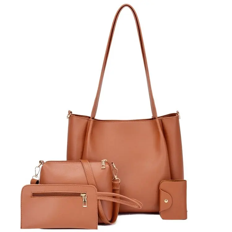 Original design bag made in india woman handbag 6pcs handbags set women bags  ladies pu leather 3 in 1 set bags women handbags