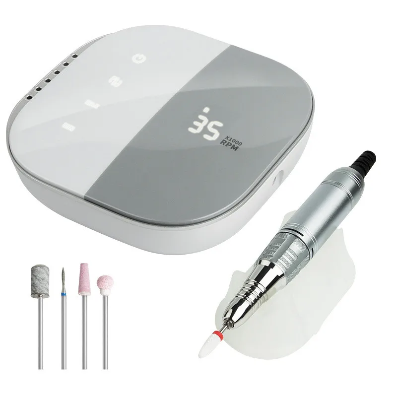 Manicure Salon Nail Polish Removal Machine 35000Rpm Display Screen Electric Nail Drill Machine