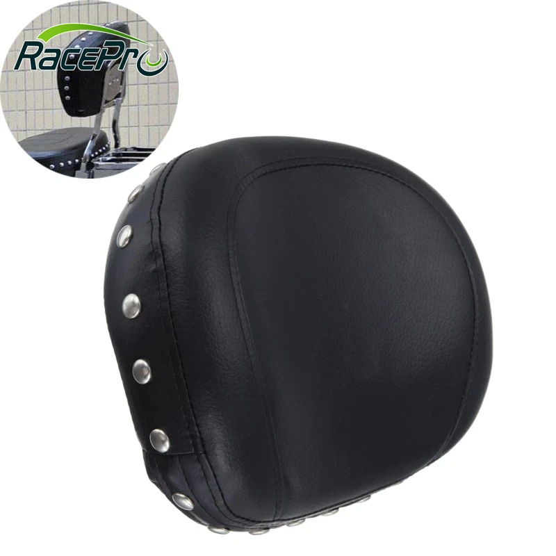 Motorcycle Rear Sissy Bar Pad Backrest Cushion Pad For Yamaha Suzuki Kawasaki Harley Choppers Touring Cruiser Custom Bikes