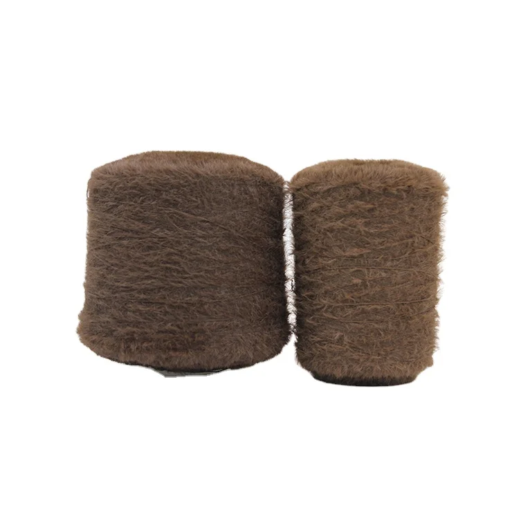 Kingeagle Dyed ODM 100% Nylon Hairy Mink 7nm 2cm Feather Yarn