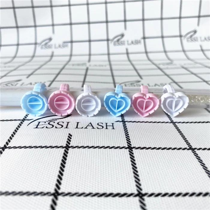 New arrival plastic pink glue ring for eyelash extension disposable glue holder ring wholesale