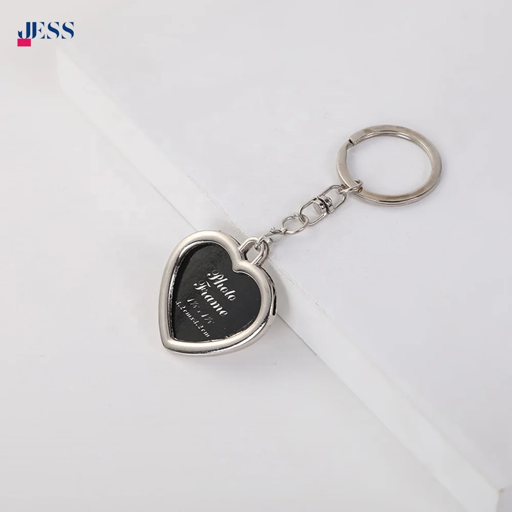 Fashion Various Shapes Photo Frame Keychain Creative Custom Metal Keyring