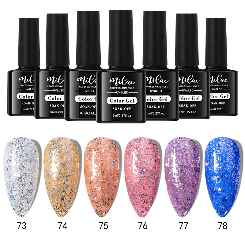 New light therapy platinum glue imported glitter super canned burst flash glue broken diamond flash powder nail glue