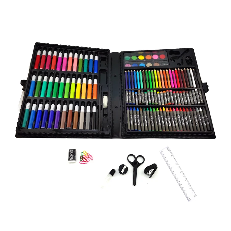 150pcs Art drawing set painting multi function water color pencil crayon drawing kiting stationery set for children adults