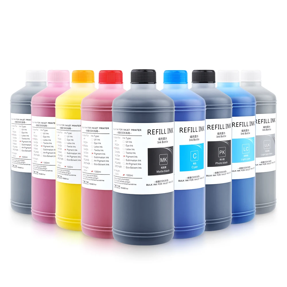 Ocbestjet 9 Colors 1000ML/PC Pigment Ink For EPSON SCP7000 SC P6000 P7000 P8000 P9000 Printer