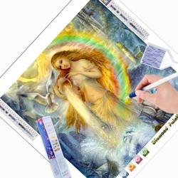 N-0865 Factory sales Resin stone India sexy girl pictures 5D diamond painting wall art