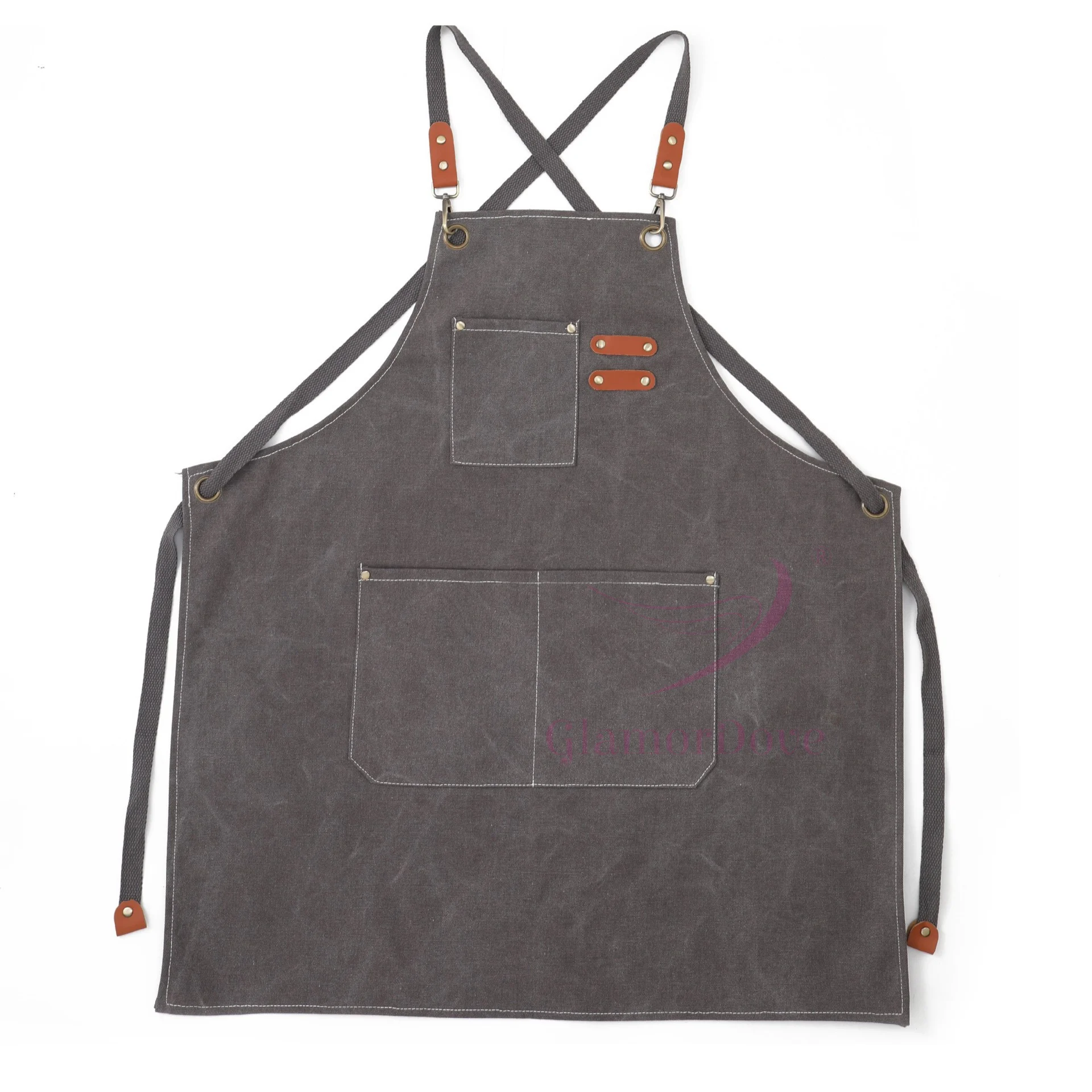GlamorDove Hair Stylist Cutting Barber Apron Hairdresser Aprons Cotton Canvas Chef Apron for Artists Painting