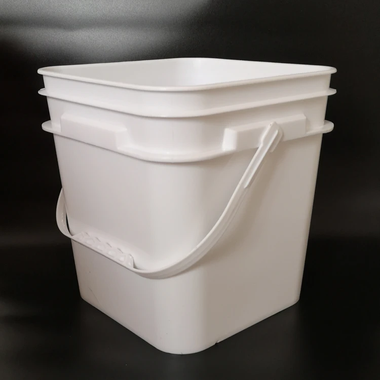 Square Bucket Kit Food Grade 1-8 Gallon Square Storage Container Package Pail with Snap on Lid with Gasket