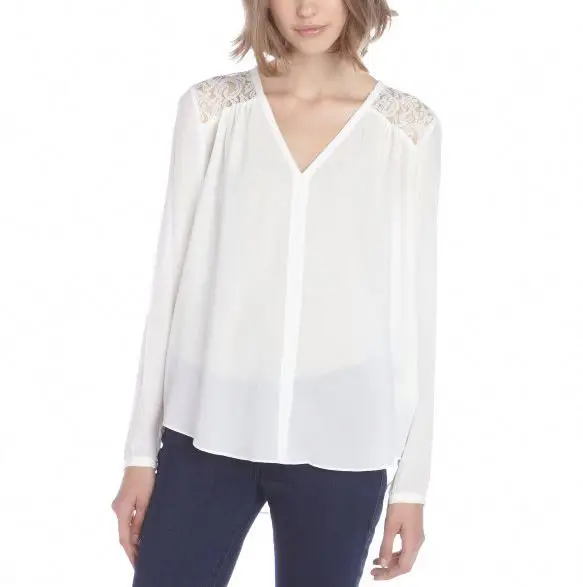 Long sleeve white crochet china wholesale clothing blouses elegant women summer