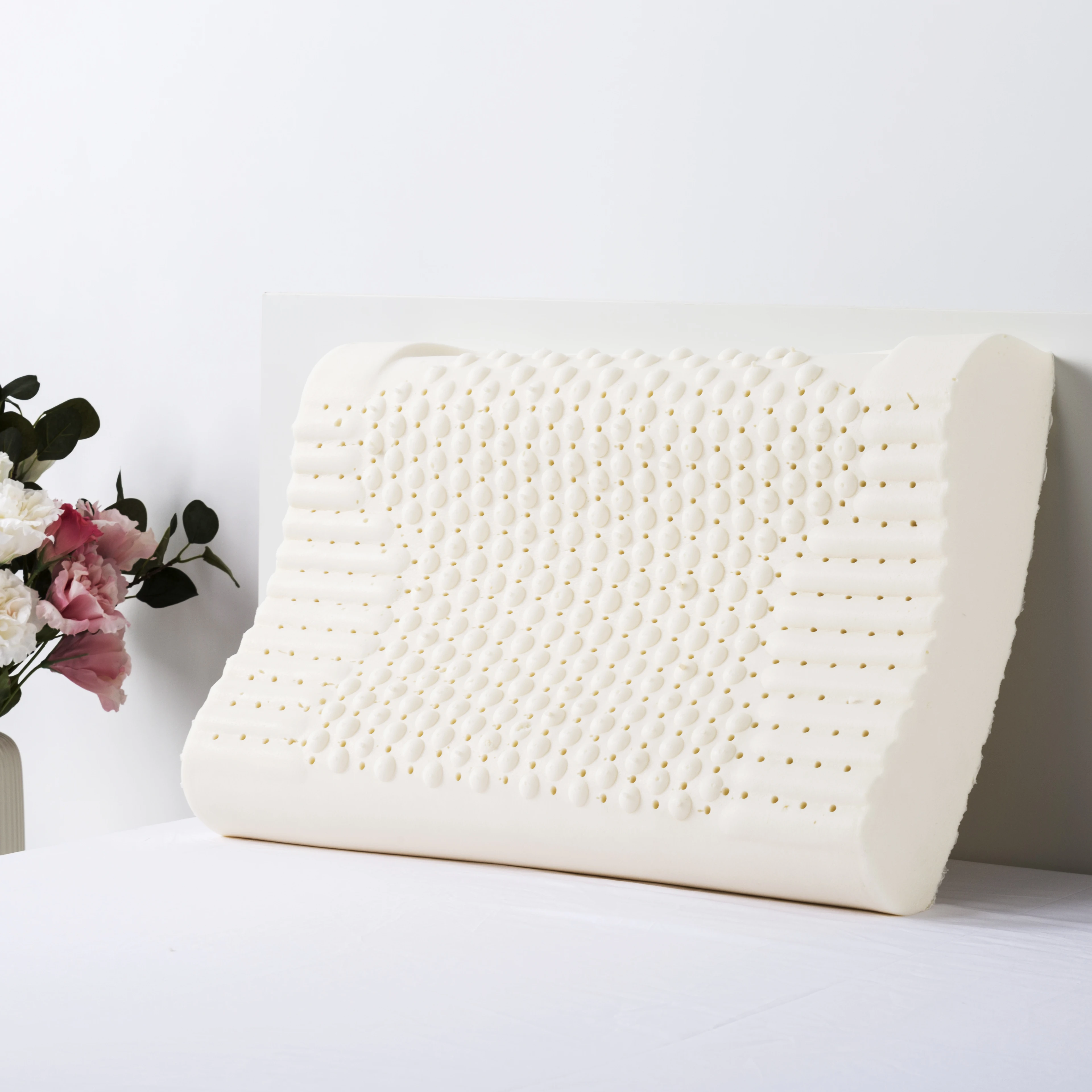 Good Quality Magic Sound Asleep Latex Foam Contour Rubber Pillow