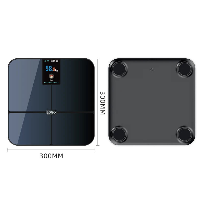 Customized Usb Balance Digital Electronic Smart Body Fat Weight Analysis Weighing Bathroom Scale