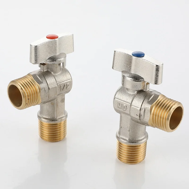 Factory direct copper large flow angle valve water stop faucet switch water heater toilet hot and cold water triangle valve