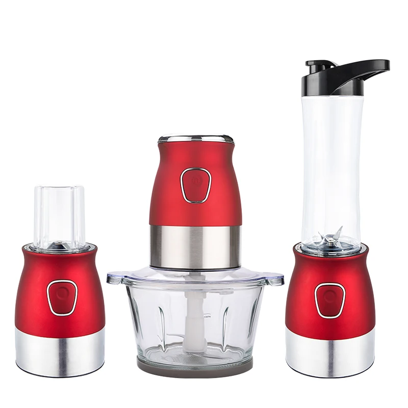 2L capacity 300W mixer power household electric meat vegetable nut grinder with glass bowl chopper blender