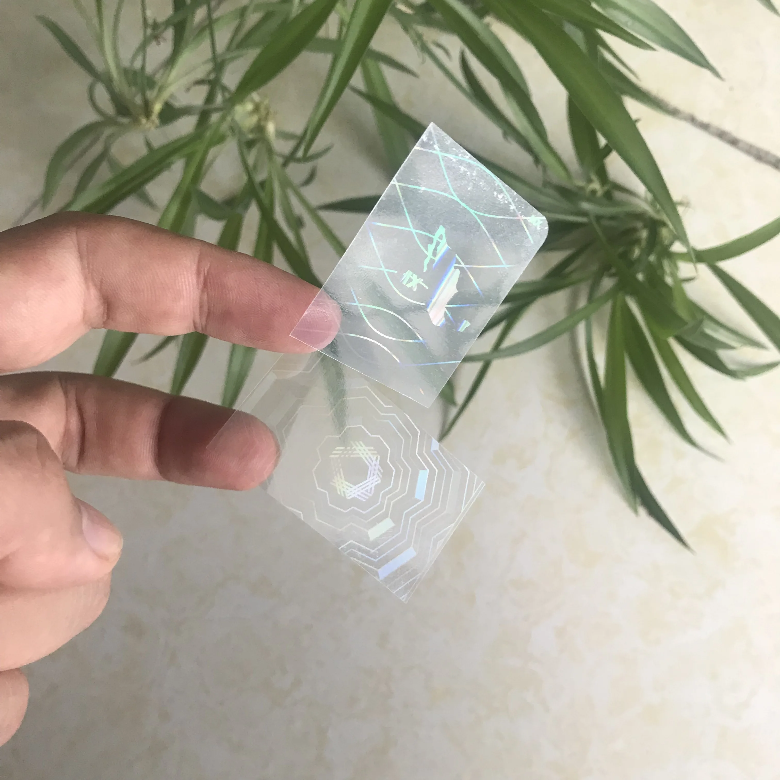 adhesive custom logo made printed round 3d laser holographic hologram sticker