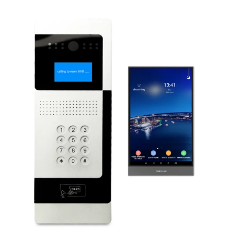TCP IP Video Intercom System Indoor Monitor With WiFi Connect Smart Home Platform Video Door Phone