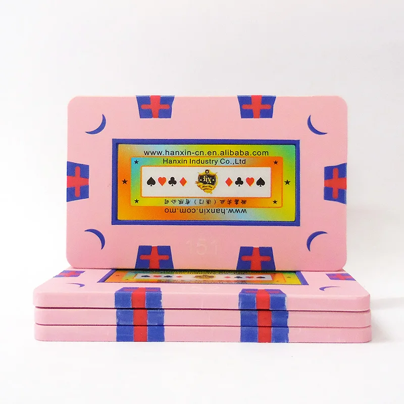 Casino Style Royale Poker Chips Set Rectangular Tokens