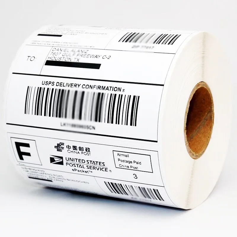 Spot Goods Wholesale Thermal Paper Bar Code Label Customized Blank Heat Sensitive Sticker