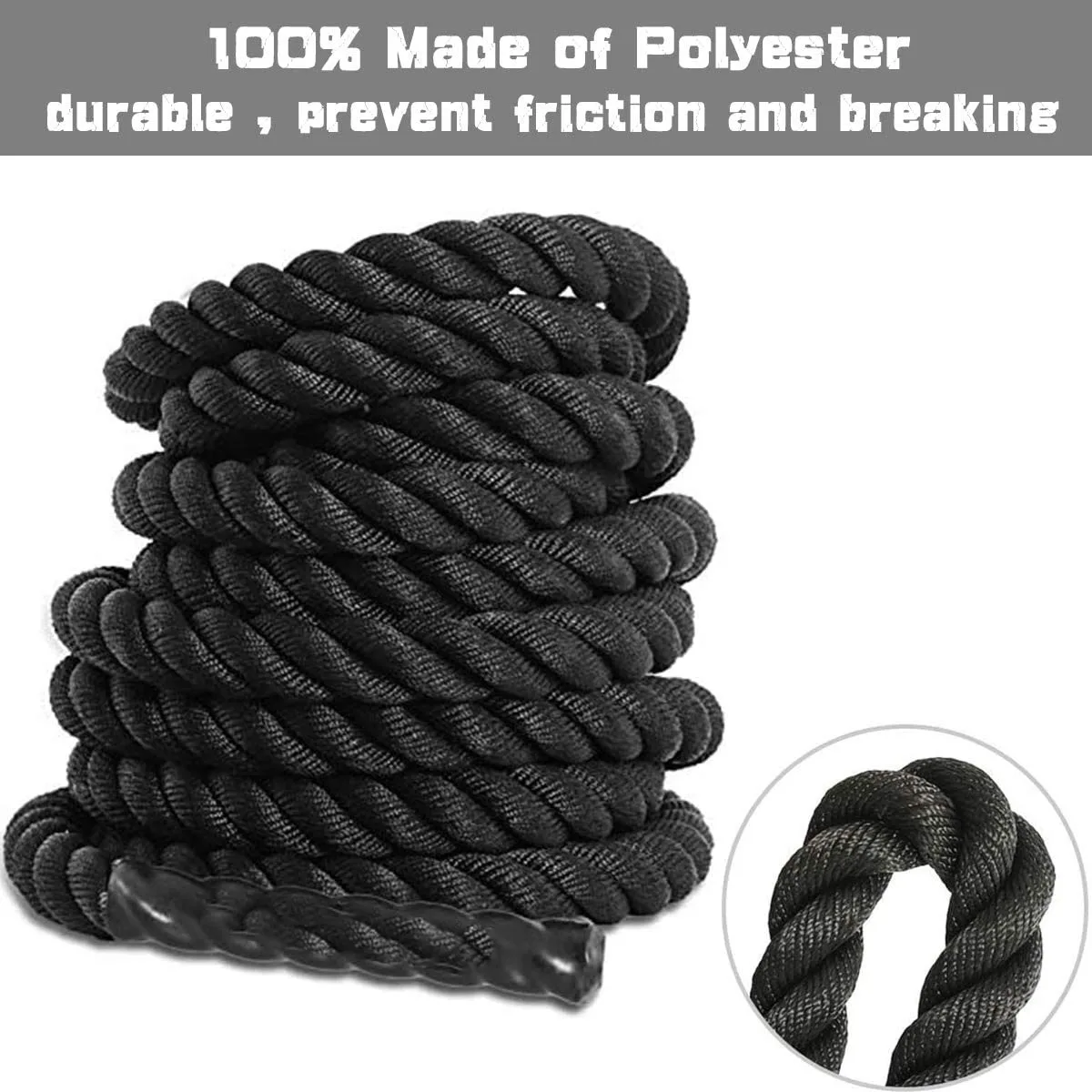 Gym Training Professional Fitness Exercise Battle Custom Logo Long Handle 3m Boxing Skipping Heavy Speed Weighted Jump Rope 2lb