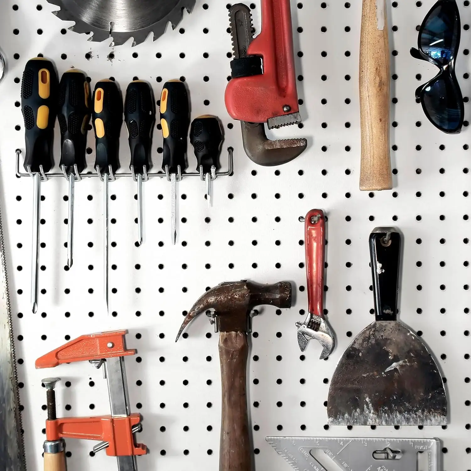 3.0 MM Pegboard Multi-Tool Rack Tool Holder Screwdriver Holders for Shop Store