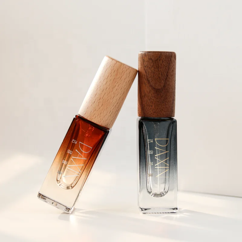 Recyclable 5ml 10ml Glass Perfume Bottle Advanced Gradient Perfume Spray Bottle Square Perfume Bottling
