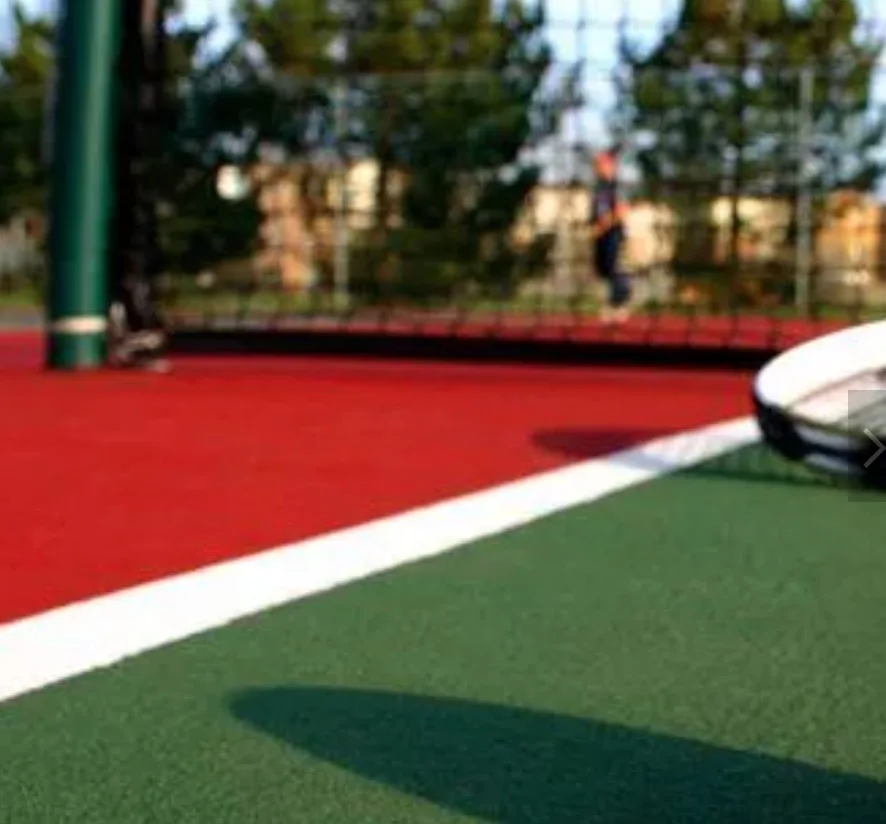 A clay or natural surfaces Low Maintenance turf Grass For Tennis Padel Court cover surface