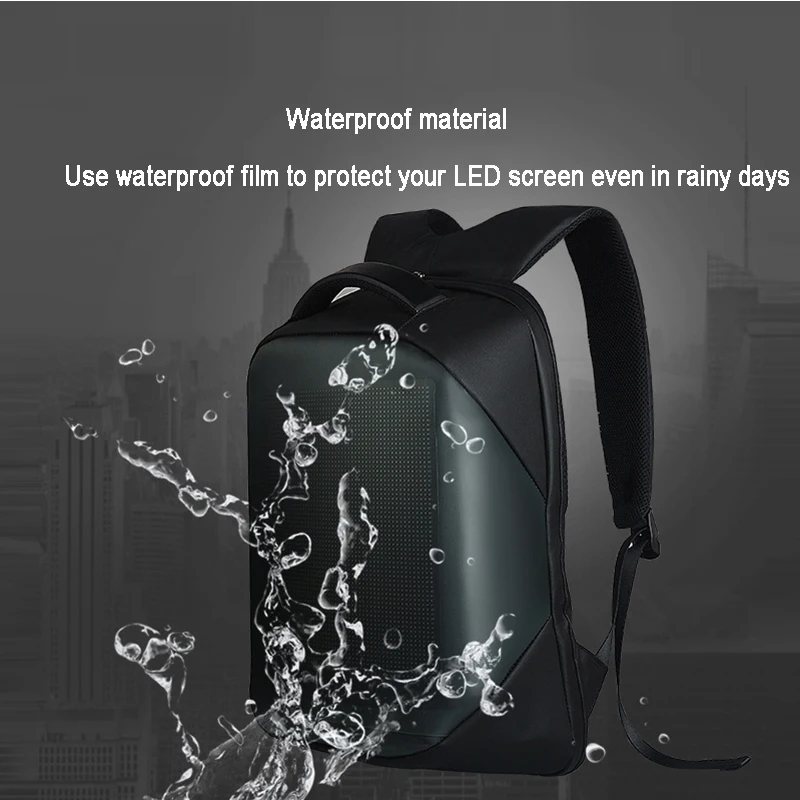 Оптом Wifi Diy ноутбук Smart Walk реклама школьная сумка экран программируемый Mochila светодиодная подсветка
