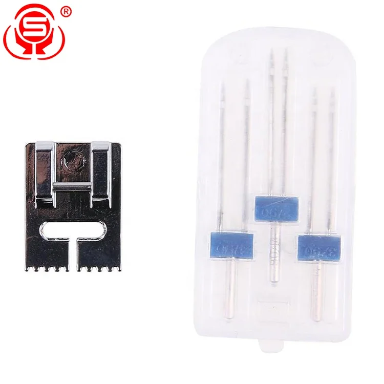 
2/3/4MM Sewing Machine Double Twin Needles and Presser Foot Combination for Sewing Machine 