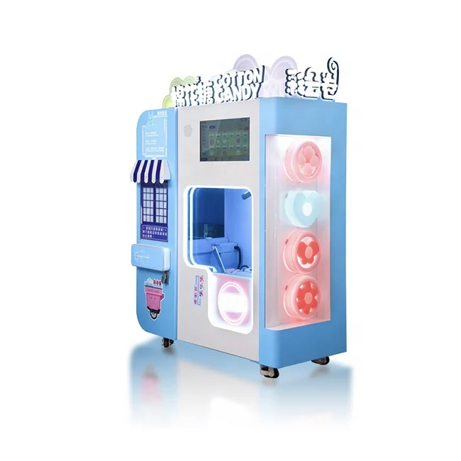 China Pink Sugar Candy Floss Flower Cotton Candy Machine Commercial Use Electric Cotton Candy Floss Machine Snack Machine