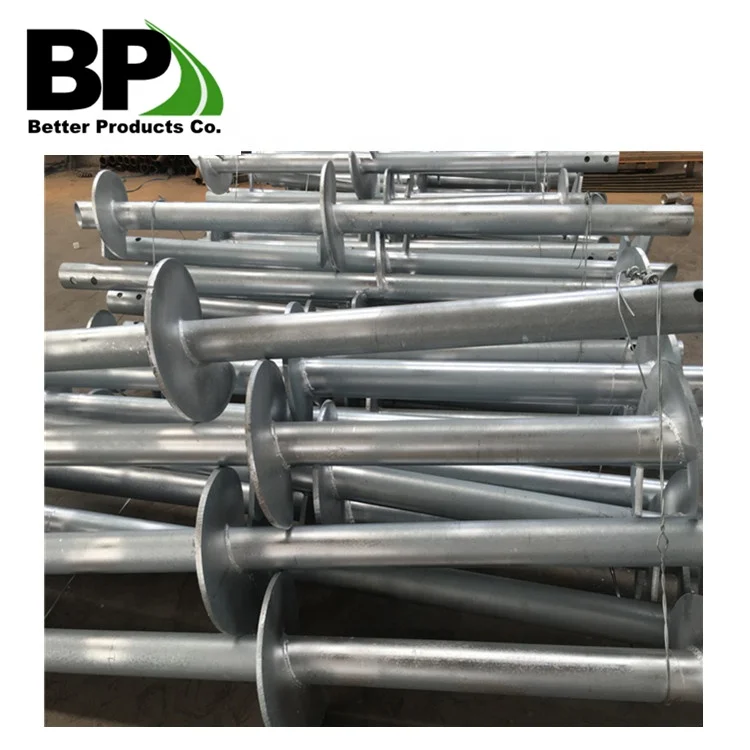 Hot Dipped Galvanized Ground Helical Piles Foundation Screw for Foundation Restoration