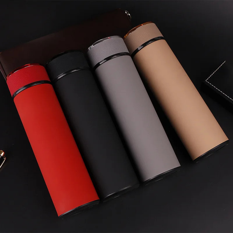 500ml New High Quality Rubber Paint Thermos Bottle Men And Women Portable Business 304 Double Layer Stainless Steel Aacuum Flask