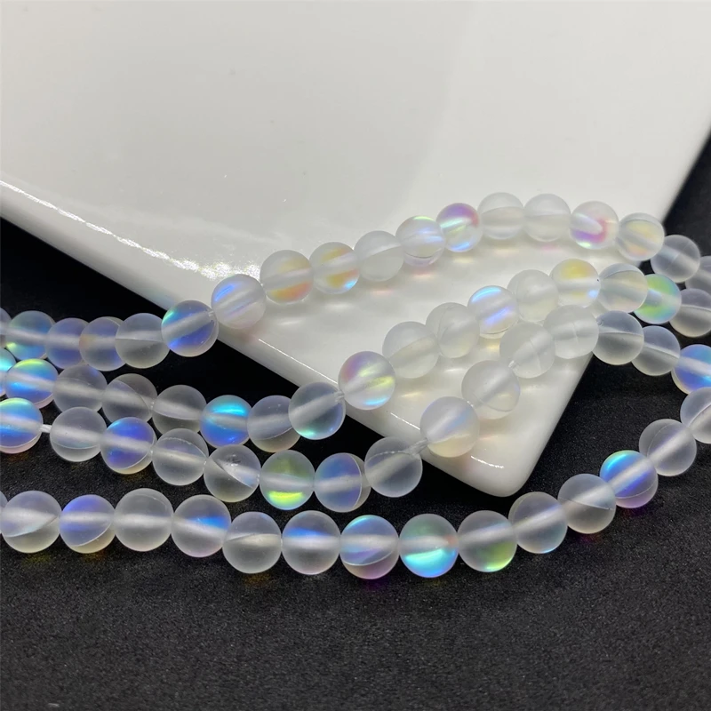 
 Sparkle  Crystal Glass moonlight beads 6mm8mm 10mm Beaded DIY jewelry accessories handmade materials Frosting Fluorescent beads  