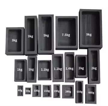 MZ-M Graphite Ingot Mold For Melting Gold Silver Copper Steel Iron Metal Graphite Mold