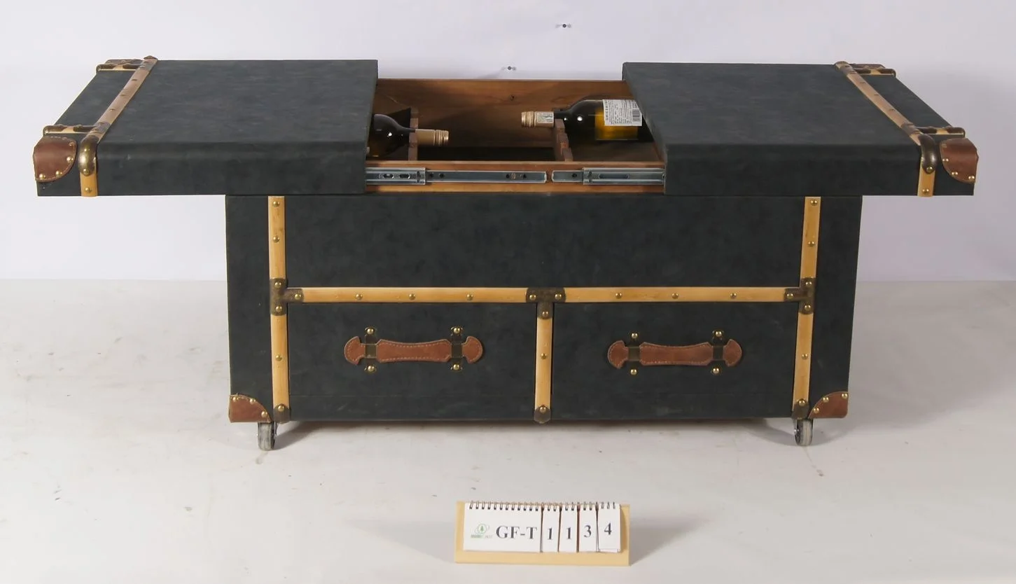 
Hot Selling Home Storage Living Room Furniture Wine Glass Display With Wheels Cabinet 