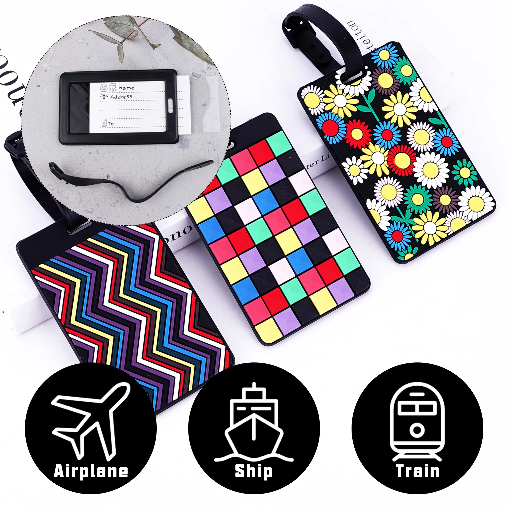 Custom Soft Rubber Pvc Baggage Tag Luggage Pvc Customized Novelty Cartoon Shaped Rubber School Bag Tags Luggage Tags