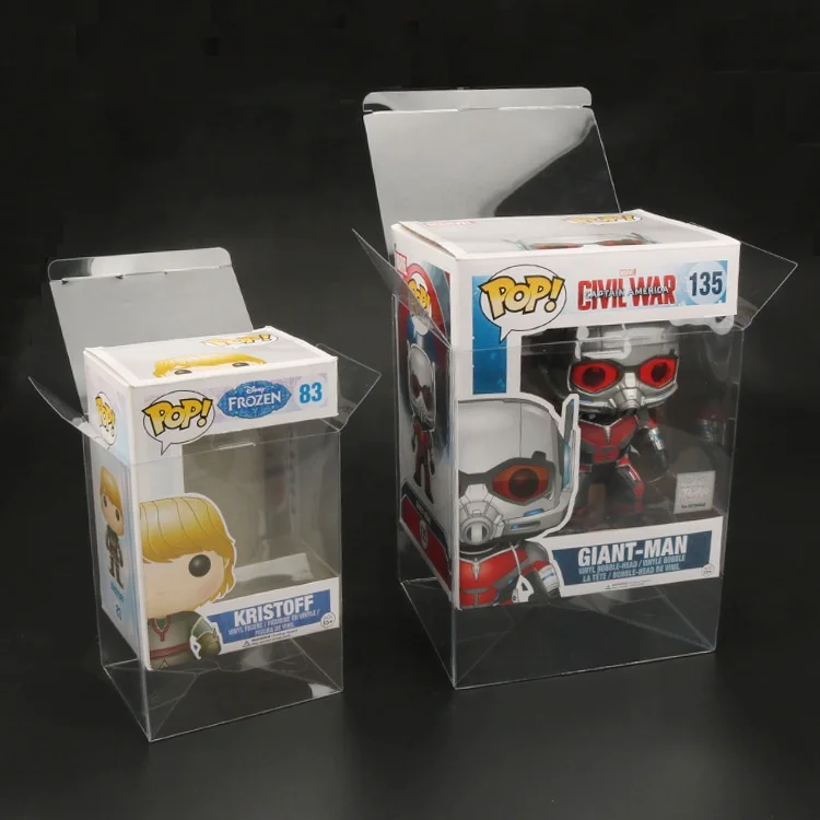 Роскошный 4-дюймовый защитный чехол Funko Pop с логотипом на заказ, складная игрушка прозрачная подарочная пластиковая коробка