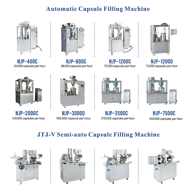 JTJ-V Semi Automatic Empty Hard Gelatin Pill Capsule Filling Machine