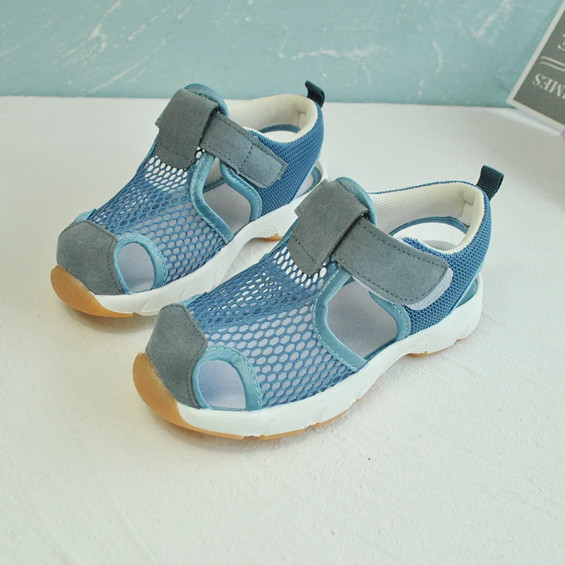 
Unisex Outdoor kids slip on sports mesh shoes customized children running casual shoes 