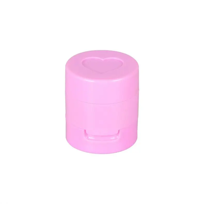 Unique Cute Heart Shape Stamp Blusher Case Air Cushion Blusher Container Case with Heart Sponge Puff
