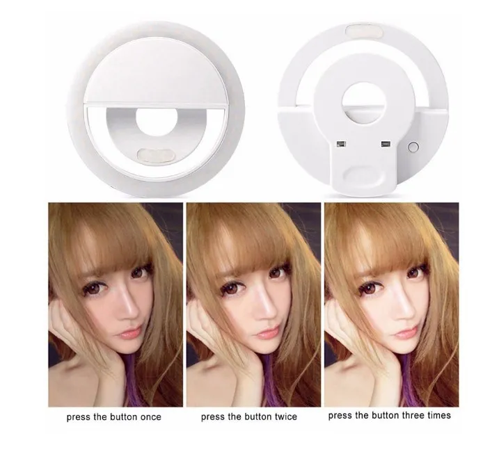 Wholesale Mobile Phone Selfie Led Flash Ring Light With Make Up Mirror