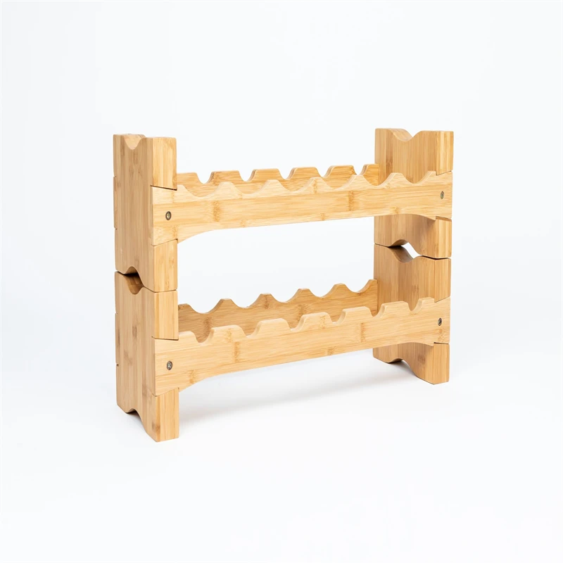 Customized Wholesale Modern Design Wooden Wine Rack Wall Mounted Table Top Wine Rack Wine Rack Stand