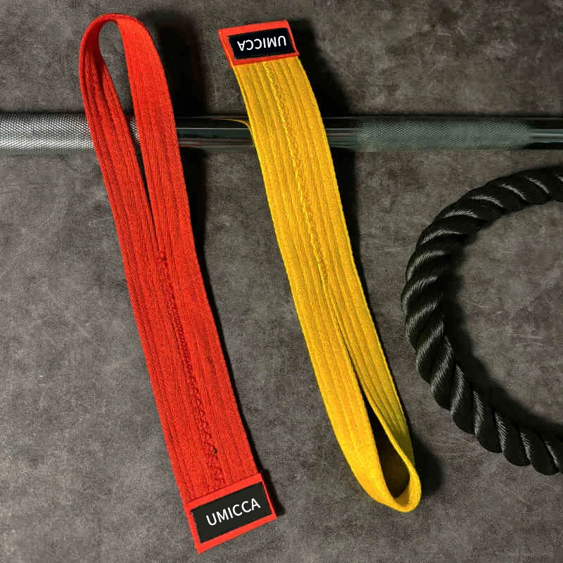 Sport Fitness Workout Loops Body Building Powerlifting Cotton Wrist Band Protection Weightlifting Pull Up Lifting Wrist straps