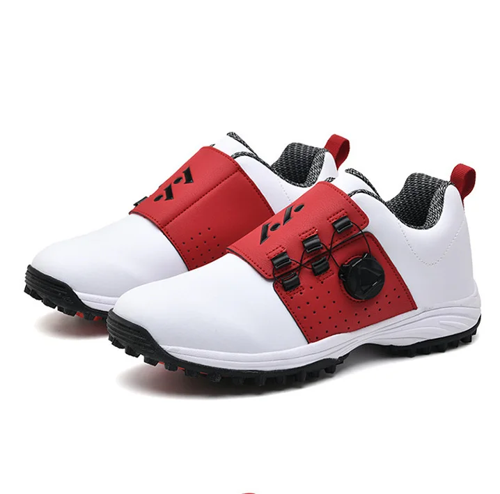 New Arrival Wholesales Professional Spike less Rotation Shoelace Men Golf Shoe Premium Best Zapatos De Custom Golf Shoes For Men