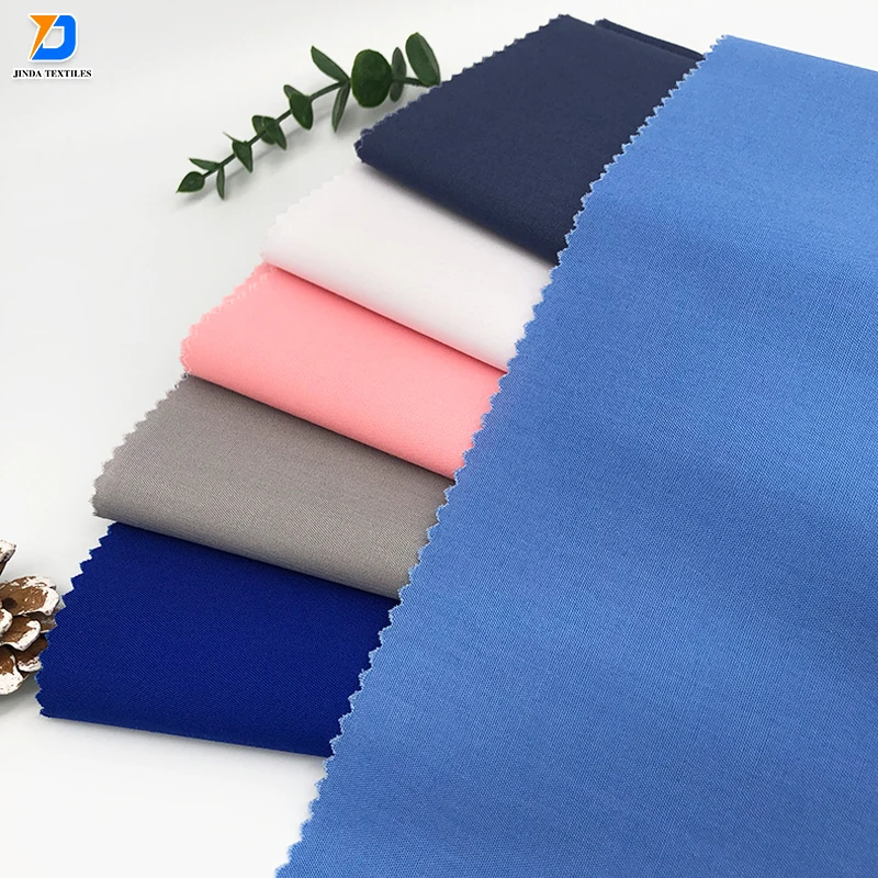 Jinda soft polyester taffeta fabric  100% polyester 210T high quality taffeta fabric for jackets lining fabric