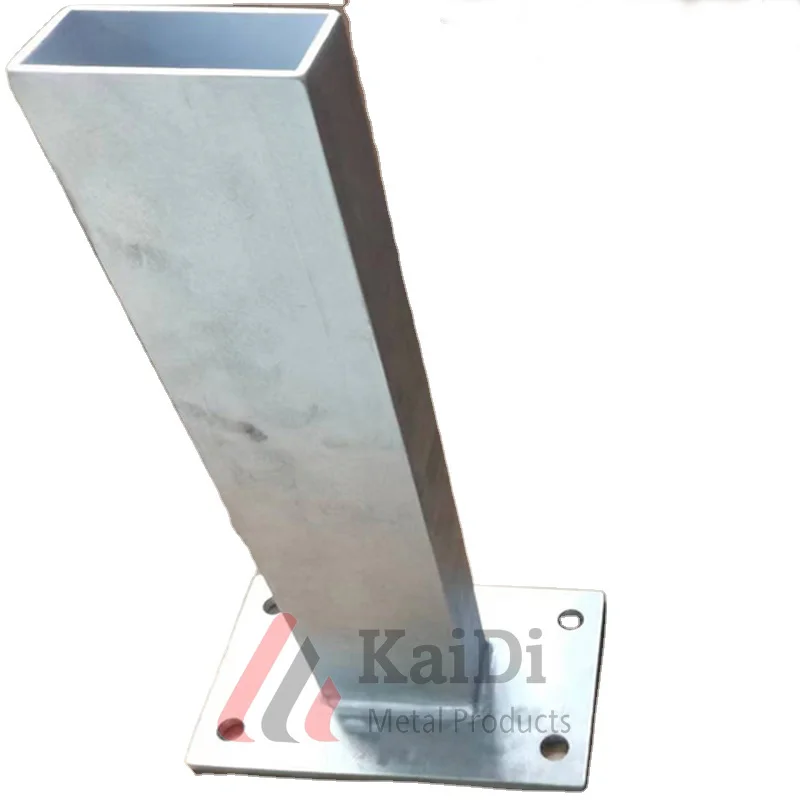 2x2 aluminum concrete post mould for fence with slide slot
